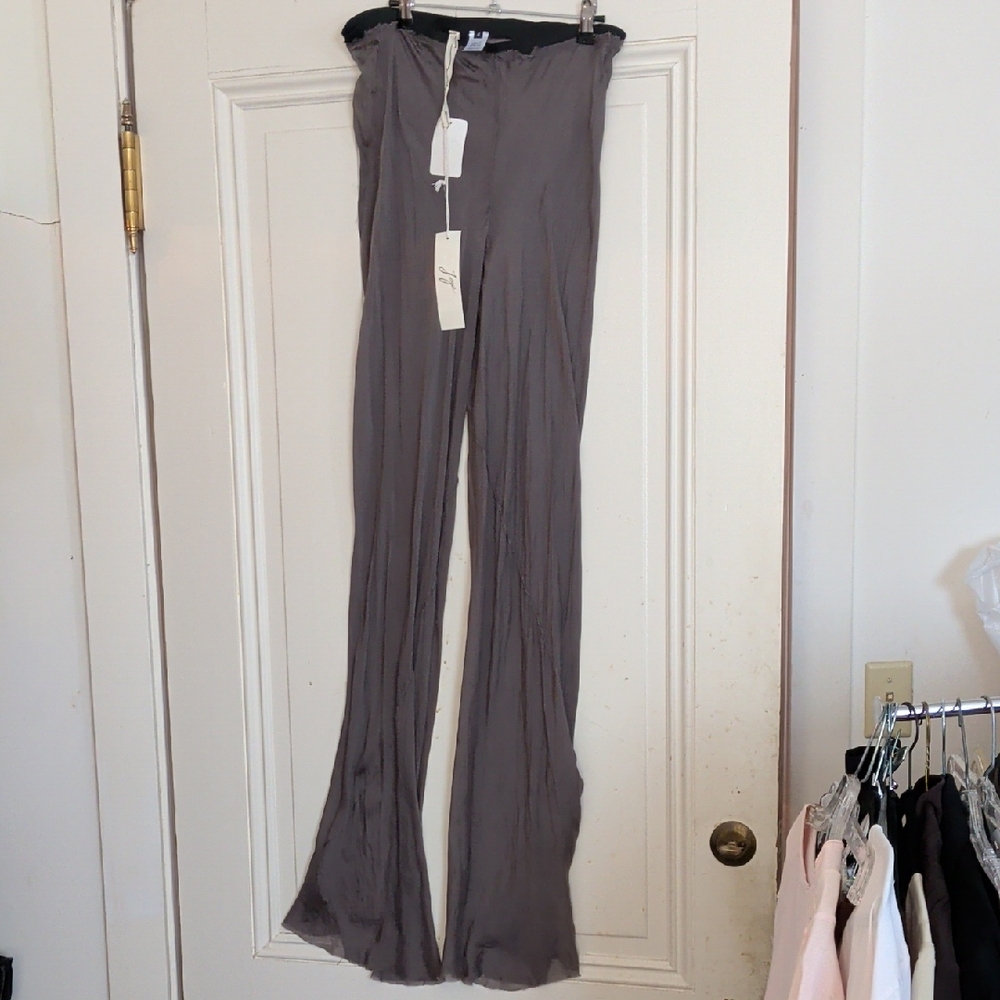 Elegant Sexy Nwt Sz 4 Jaga Sheer Gray Women's Pants